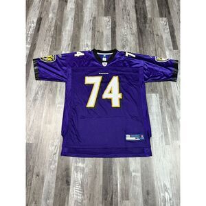 Size XL - VTG Reebok Baltimore Raven's #74 Micheal Oher Purple Jersey